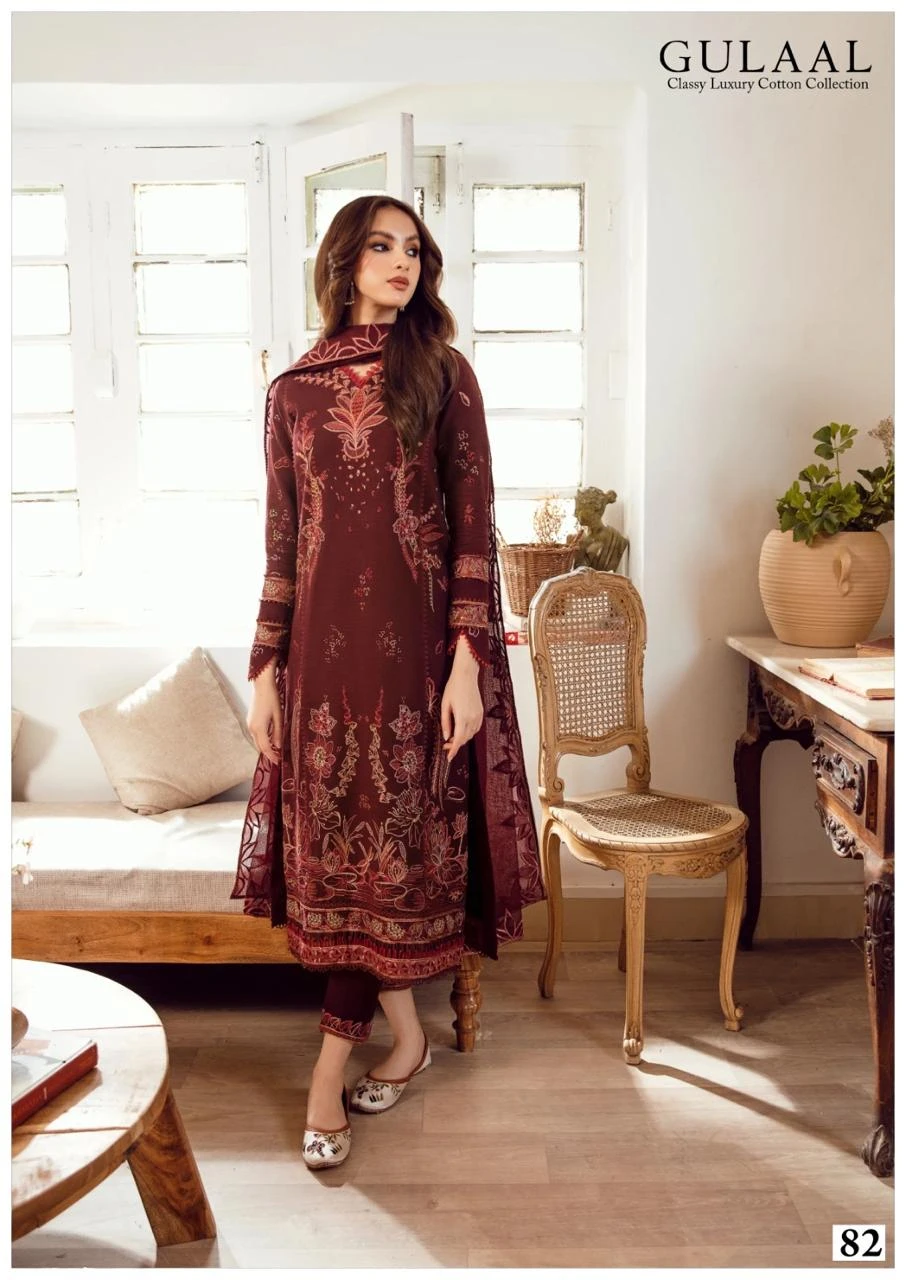Gulaal Classy Luxury Cotton Collection Vol 9 Pure Cotton Wholesale Pakistani Salwar Suit Catalog — Wholesale Salwar Suits, MPA wholesale from Surat — view 12